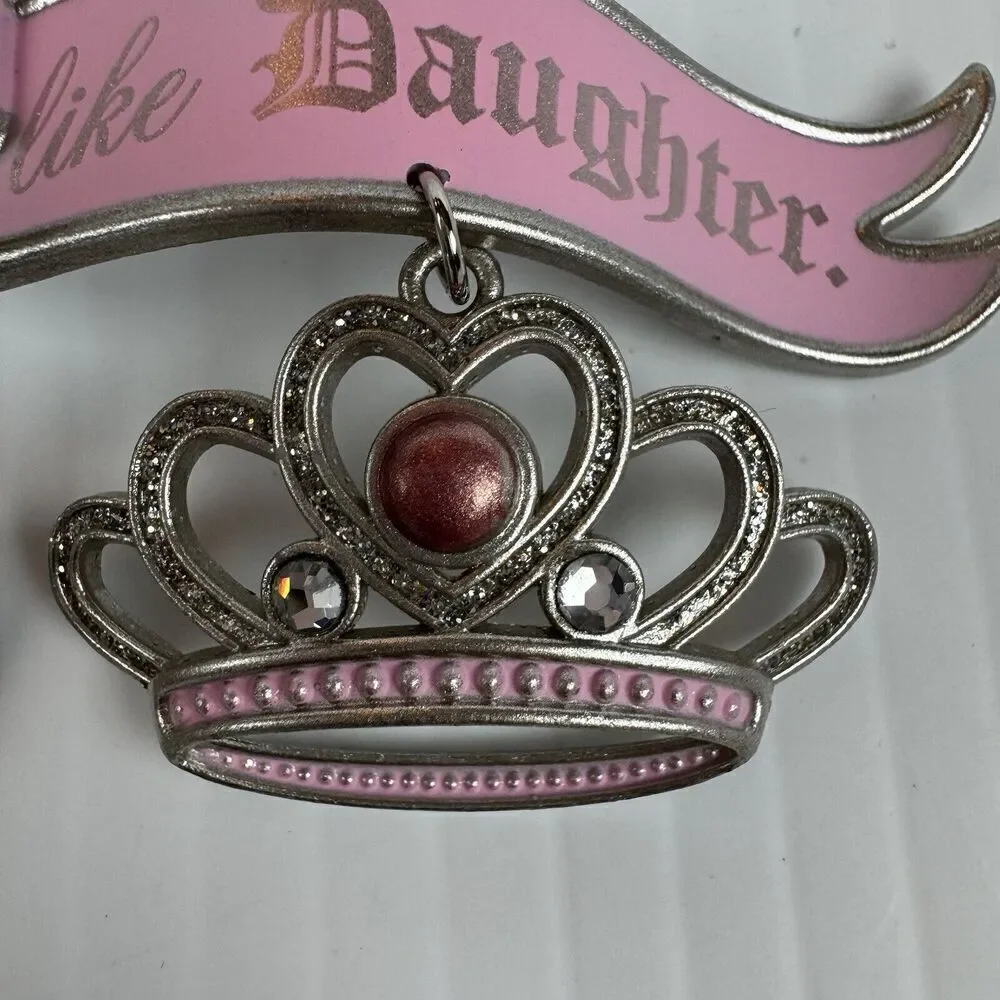 Hallmark Ornament Like Mom Like Daughter Pink Crowns Tiara